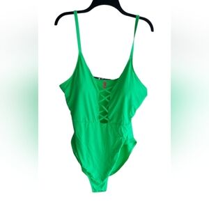 Ymi Green One Piece Toucan Swimsuit
